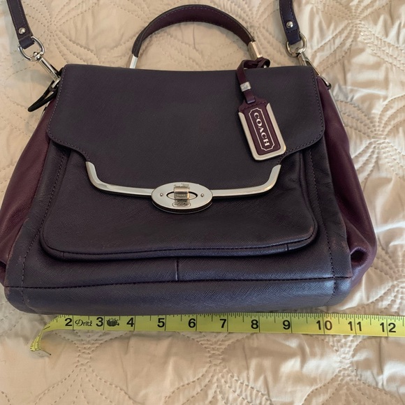 Coach purse. Purple. Crossbody. Used. - Picture 6 of 6